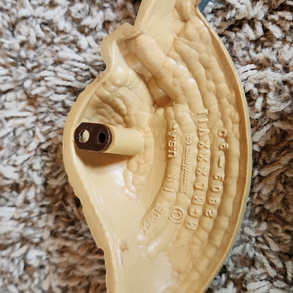 Vintage 1987 Burwood hard plastic “straw bonnets” wall hangings - set of three - Picture 8 of 8